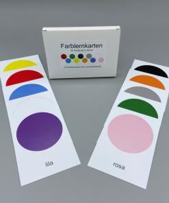 Karten zum lernen von Farben für Kinder ab 2 Jahre