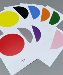 Karten zum lernen von Farben für Kinder ab 2 Jahre